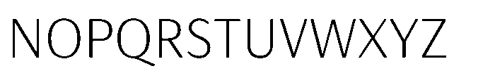 Haboro Gothic Thin Font UPPERCASE
