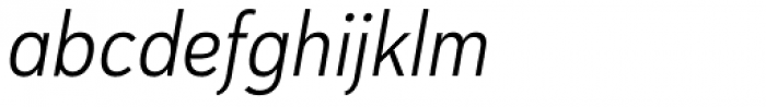 Haboro Sans Cond Book Italic Font LOWERCASE