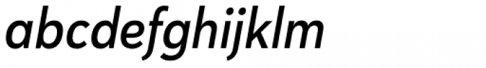 Haboro Sans Cond Demi Italic Font LOWERCASE