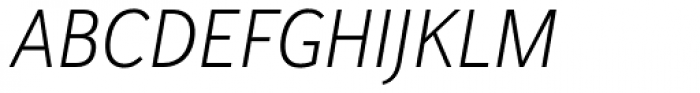 Haboro Sans Cond Light Italic Font UPPERCASE