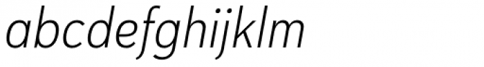 Haboro Sans Cond Light Italic Font LOWERCASE