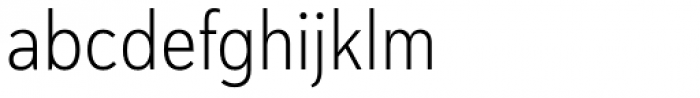 Haboro Sans Cond Light Font LOWERCASE