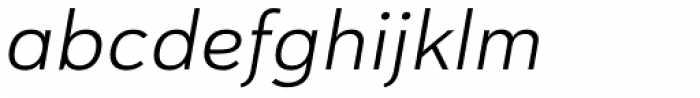 Haboro Sans Ext Book Italic Font LOWERCASE