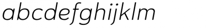 Haboro Sans Ext Light Italic Font LOWERCASE