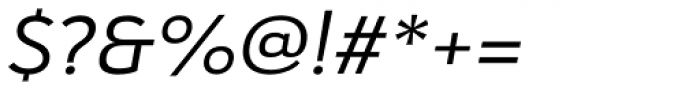 Haboro Sans Ext Regular Italic Font OTHER CHARS