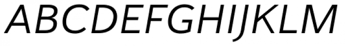 Haboro Sans Ext Regular Italic Font UPPERCASE