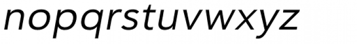 Haboro Sans Ext Regular Italic Font LOWERCASE