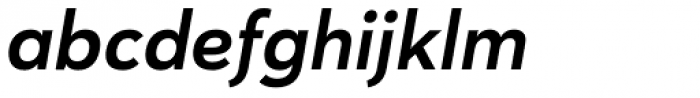 Haboro Sans Norm Bold Italic Font LOWERCASE