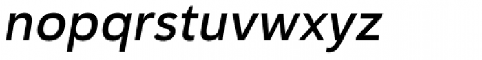 Haboro Sans Norm Demi Italic Font LOWERCASE