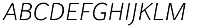 Haboro Sans Norm Light Italic Font UPPERCASE