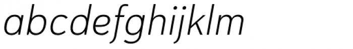 Haboro Sans Norm Light Italic Font LOWERCASE