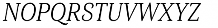 Haboro Serif Condensed Book Italic Font UPPERCASE