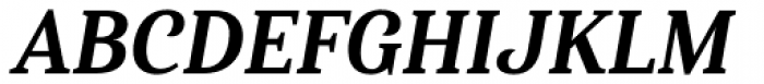 Haboro Serif Condensed Extra Bold Italic Font UPPERCASE