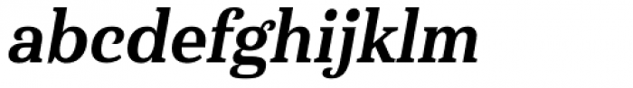 Haboro Serif Condensed Extra Bold Italic Font LOWERCASE