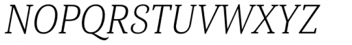 Haboro Serif Condensed Light Italic Font UPPERCASE