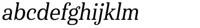 Haboro Serif Condensed Medium Italic Font LOWERCASE