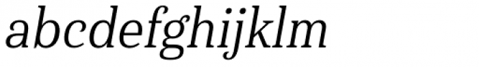 Haboro Serif Condensed Regular Italic Font LOWERCASE