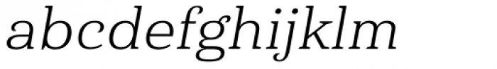 Haboro Serif Extended Book Italic Font LOWERCASE