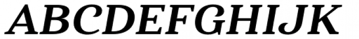 Haboro Serif Extended Extra Bold Italic Font UPPERCASE