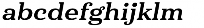 Haboro Serif Extended Extra Bold Italic Font LOWERCASE