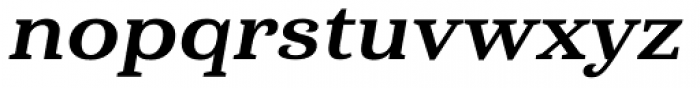 Haboro Serif Extended Extra Bold Italic Font LOWERCASE