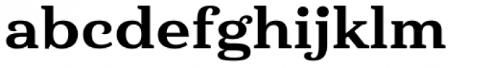 Haboro Serif Extended Extra Bold Font LOWERCASE