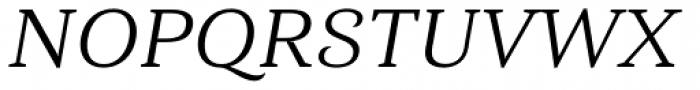 Haboro Serif Extended Regular Italic Font UPPERCASE