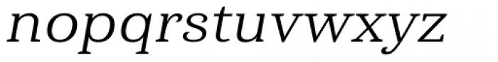 Haboro Serif Extended Regular Italic Font LOWERCASE
