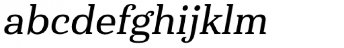 Haboro Serif Normal Demi Italic Font LOWERCASE