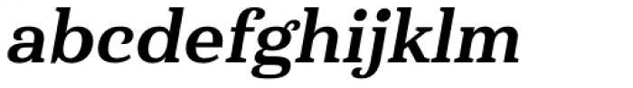Haboro Serif Normal Extra Bold Italic Font LOWERCASE