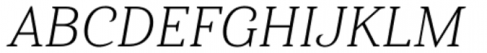 Haboro Serif Normal Light Italic Font UPPERCASE