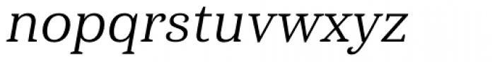 Haboro Serif Normal Regular Italic Font LOWERCASE