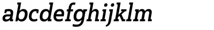 Haboro Slab Condensed Bold Italic Font LOWERCASE