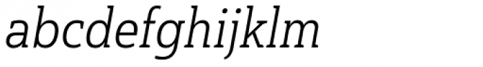 Haboro Slab Condensed Book Italic Font LOWERCASE