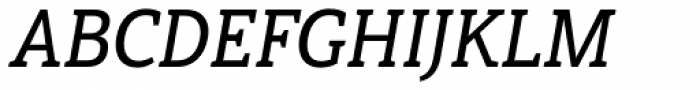 Haboro Slab Condensed Demi Italic Font UPPERCASE