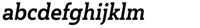 Haboro Slab Condensed Ex Bold Italic Font LOWERCASE