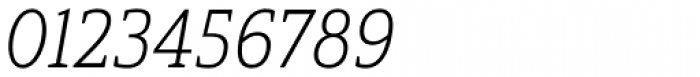 Haboro Slab Condensed Light Italic Font OTHER CHARS