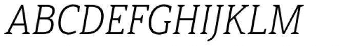 Haboro Slab Condensed Light Italic Font UPPERCASE
