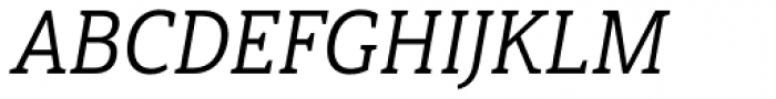 Haboro Slab Condensed Regular Italic Font UPPERCASE