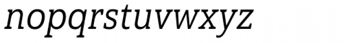 Haboro Slab Condensed Regular Italic Font LOWERCASE