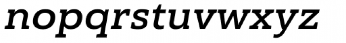 Haboro Slab Extended Bold Italic Font LOWERCASE