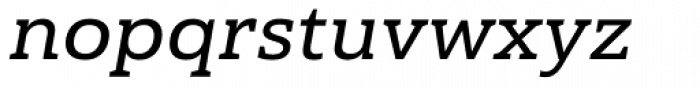 Haboro Slab Extended Demi Italic Font LOWERCASE