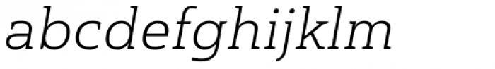 Haboro Slab Extended Light Italic Font LOWERCASE