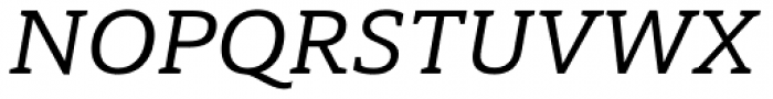 Haboro Slab Extended Medium Italic Font UPPERCASE