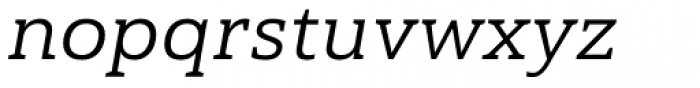 Haboro Slab Extended Regular Italic Font LOWERCASE