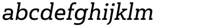 Haboro Slab Normal Demi Italic Font LOWERCASE
