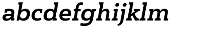 Haboro Slab Normal Ex Bold Italic Font LOWERCASE
