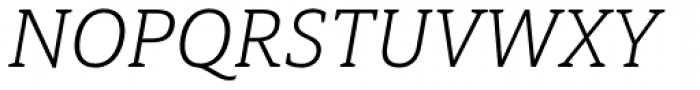 Haboro Slab Normal Light Italic Font UPPERCASE