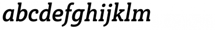 Haboro Slab Soft Condensed Bold Italic Font LOWERCASE