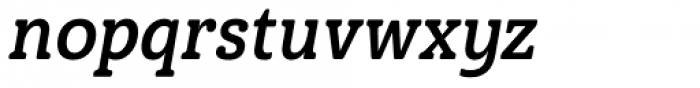 Haboro Slab Soft Condensed Bold Italic Font LOWERCASE